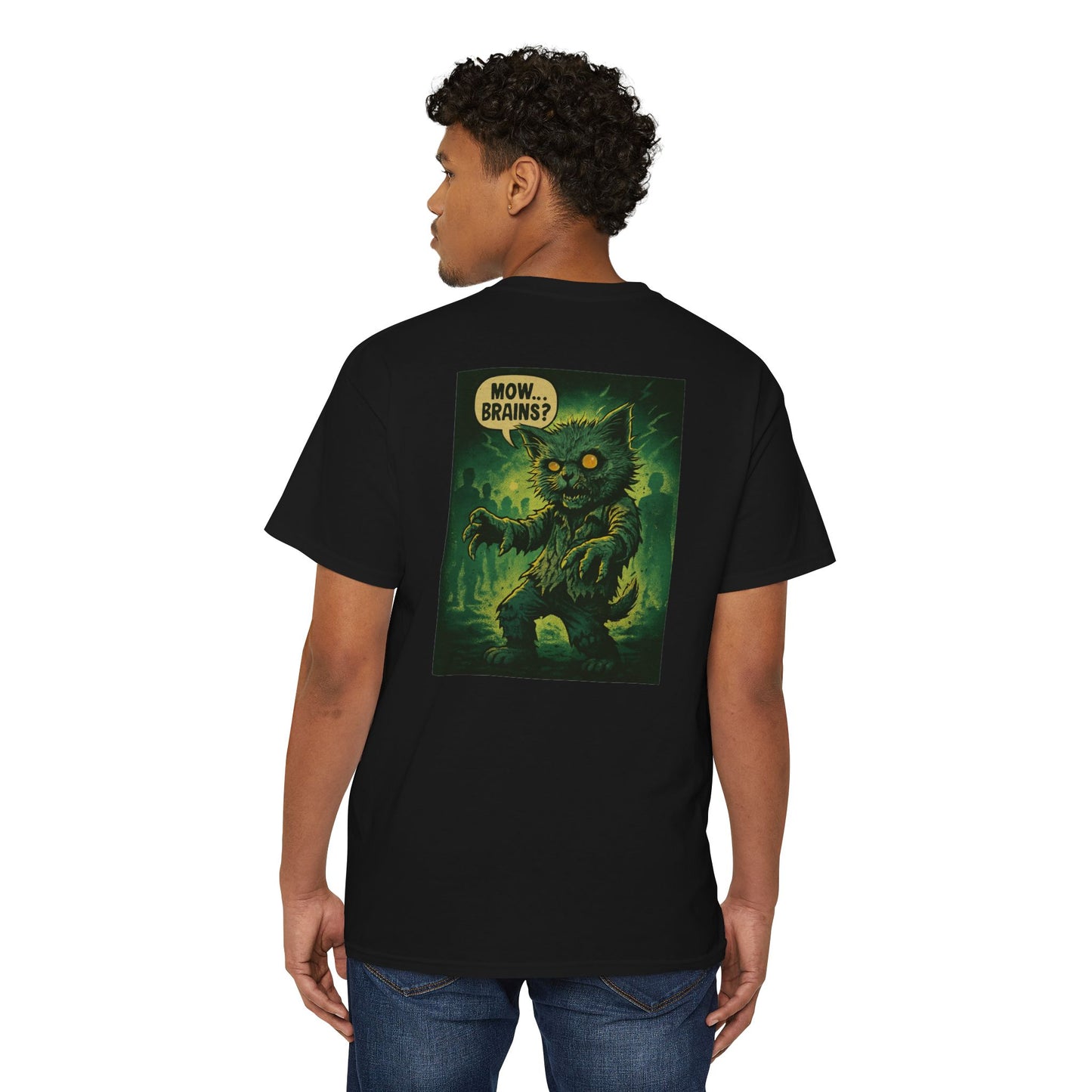 Zombie Mow Mow – Undead Cat T-Shirt