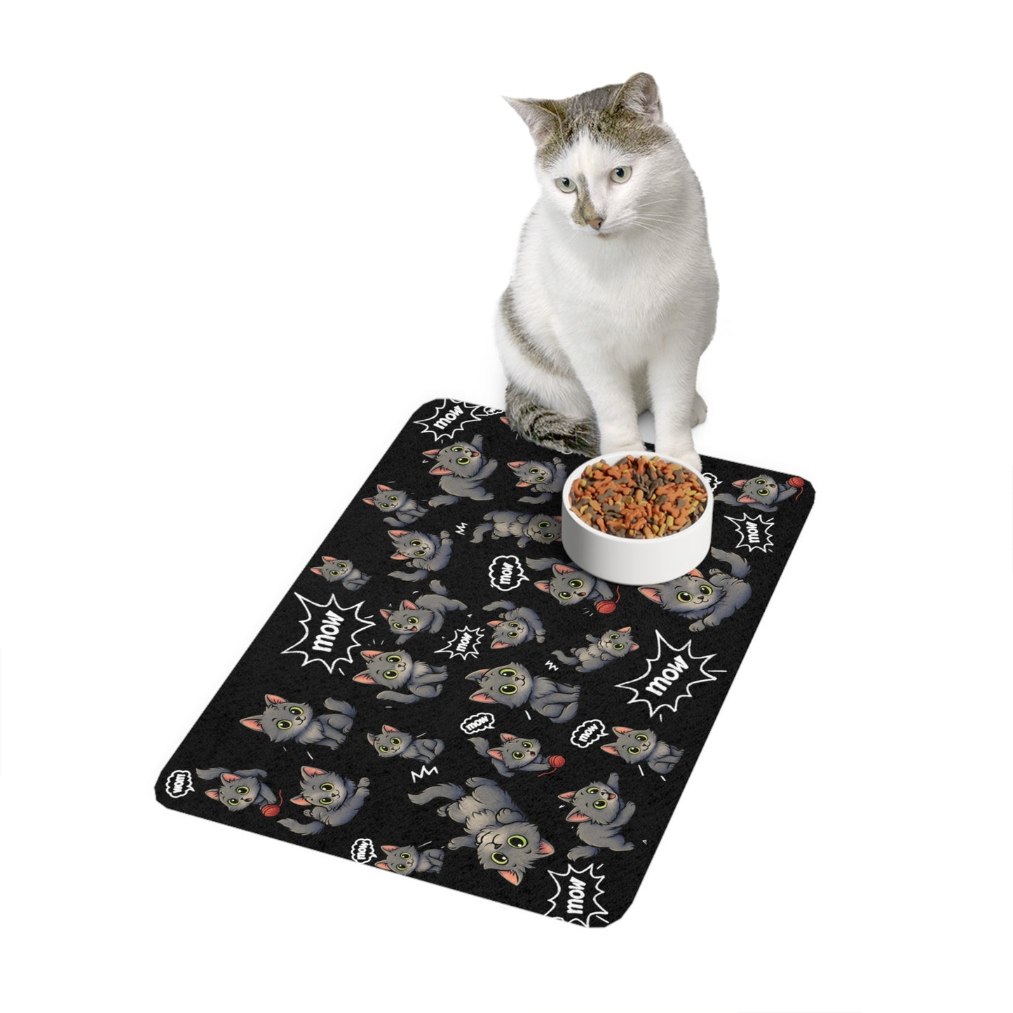 Shiloh the mow mow- Cat Pet Food Mat