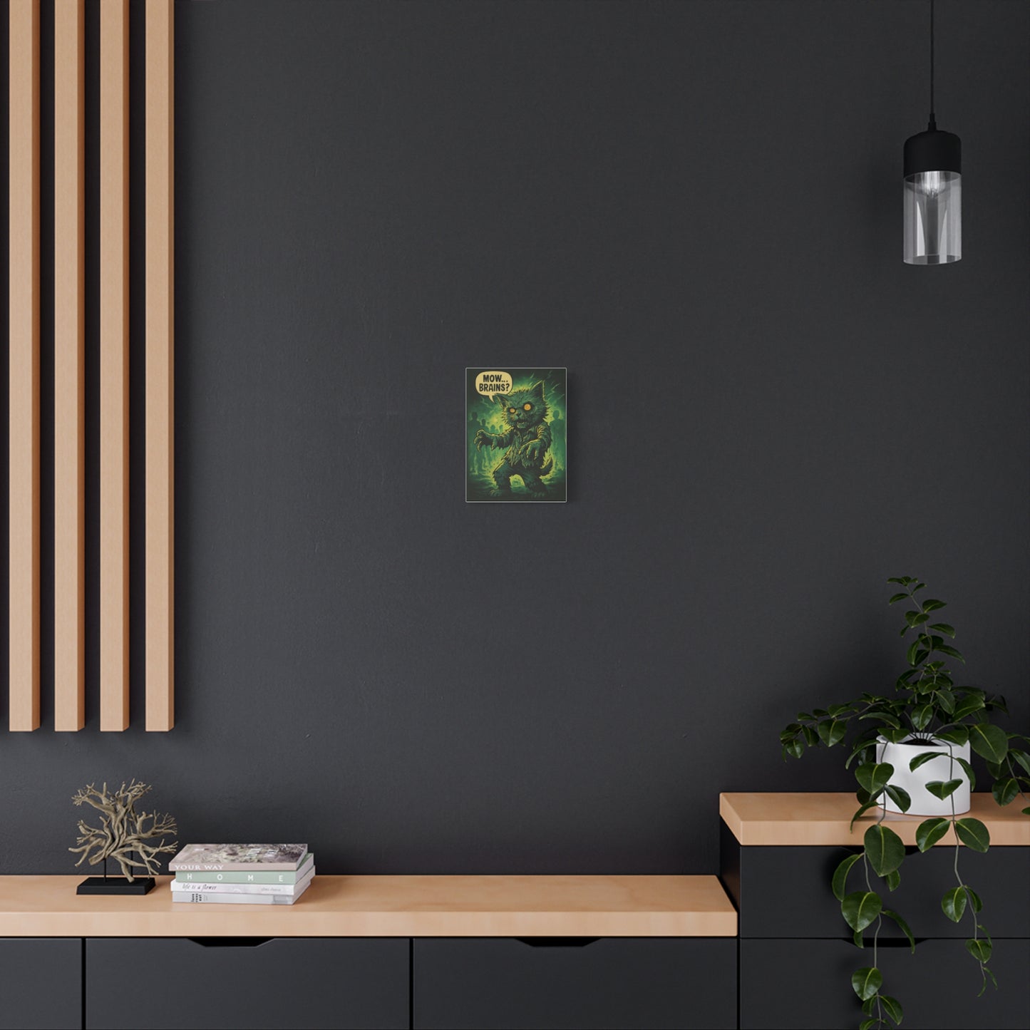 Zombie Mow Mow β Undead Cat Canvas
