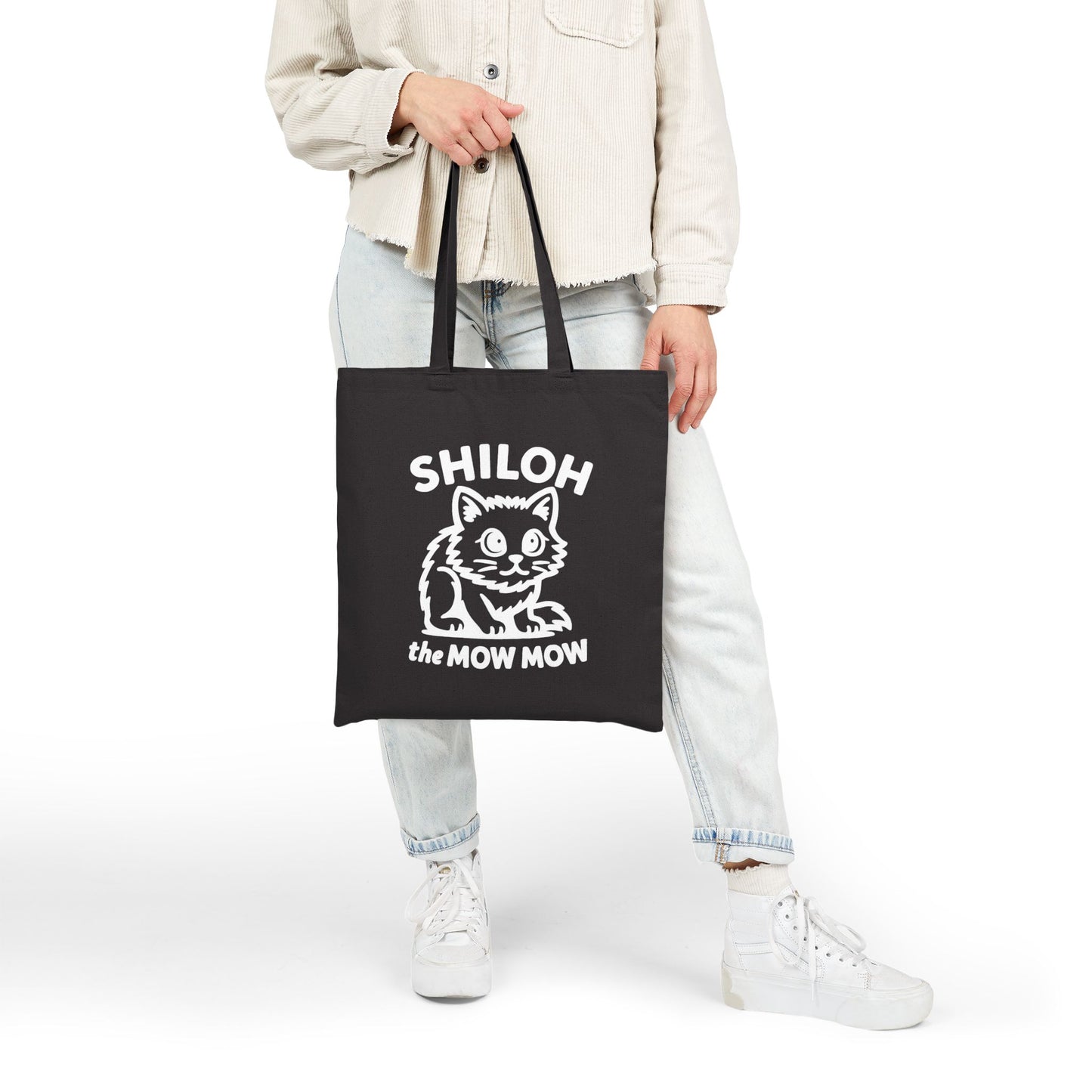 Shiloh the mow mow- Tote Bag (Black)
