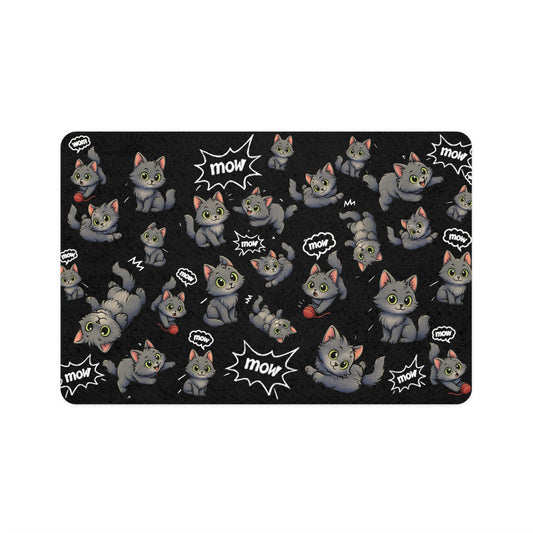 Shiloh the mow mow- Cat Pet Food Mat