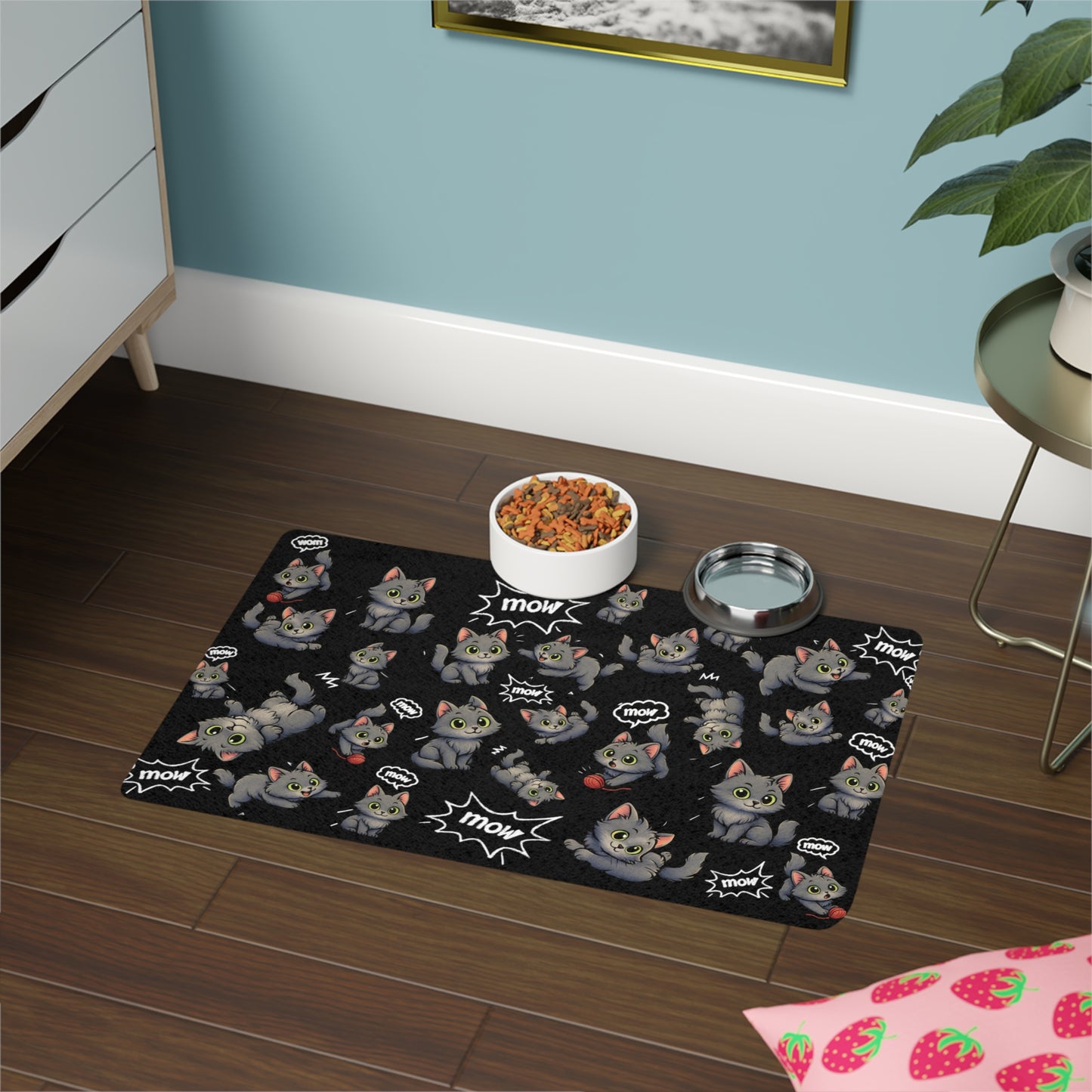 Shiloh the mow mow- Cat Pet Food Mat