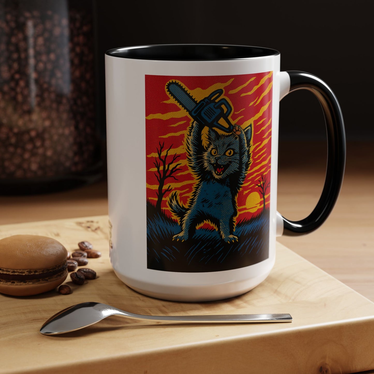 Mow Mow Massacre β Horror Cat Mug