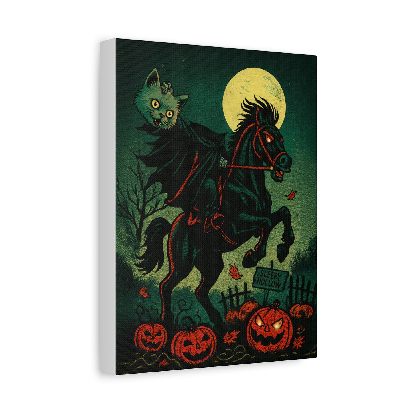 The Headless Mow Mow – Haunted Cat Canvas