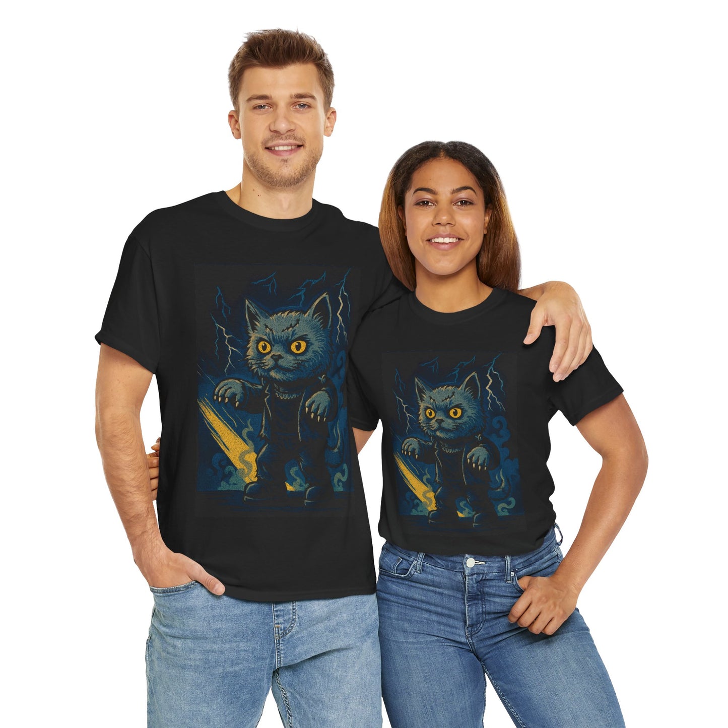 Franken Mow Mow – Monster Cat T-Shirt