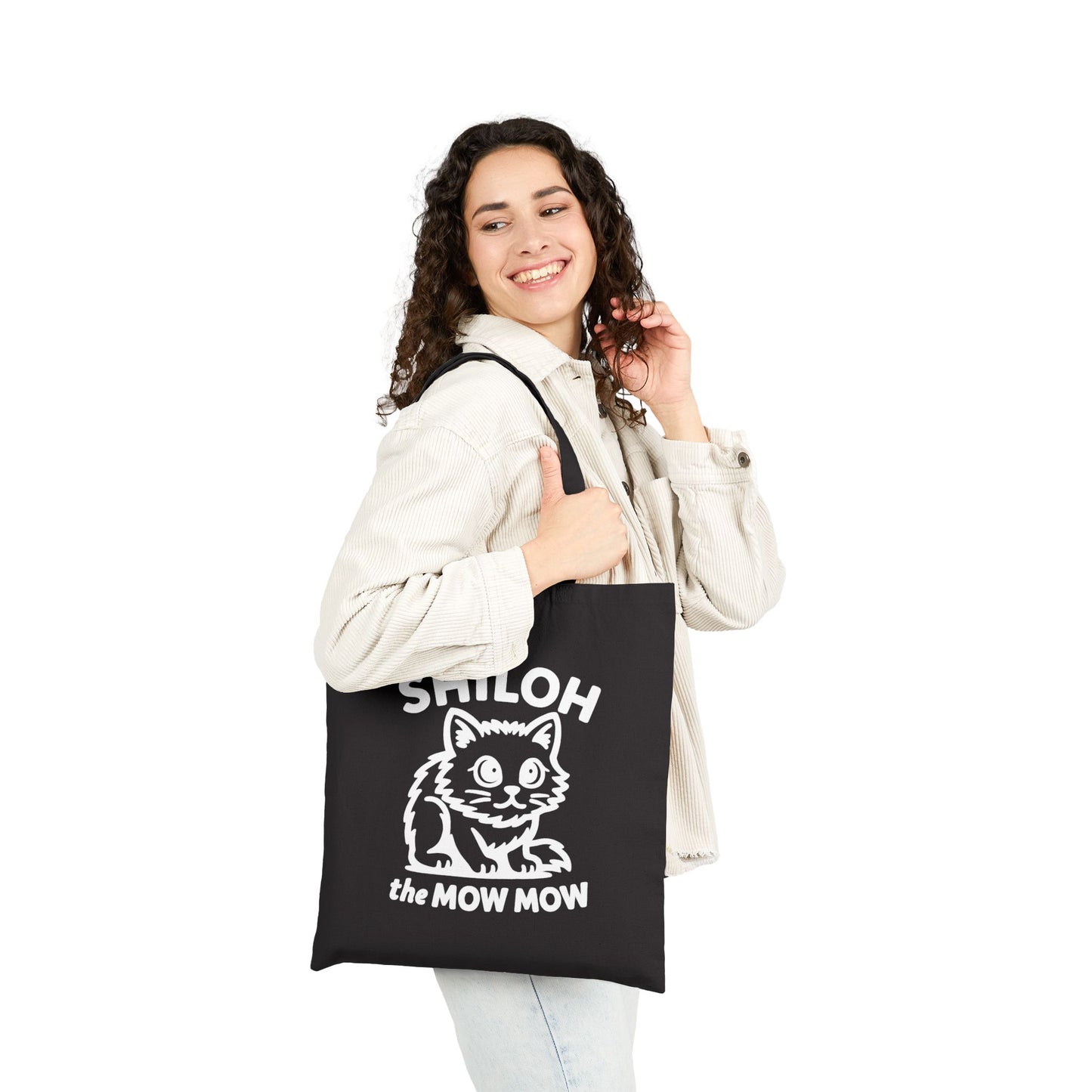 Shiloh the mow mow- Tote Bag (Black)