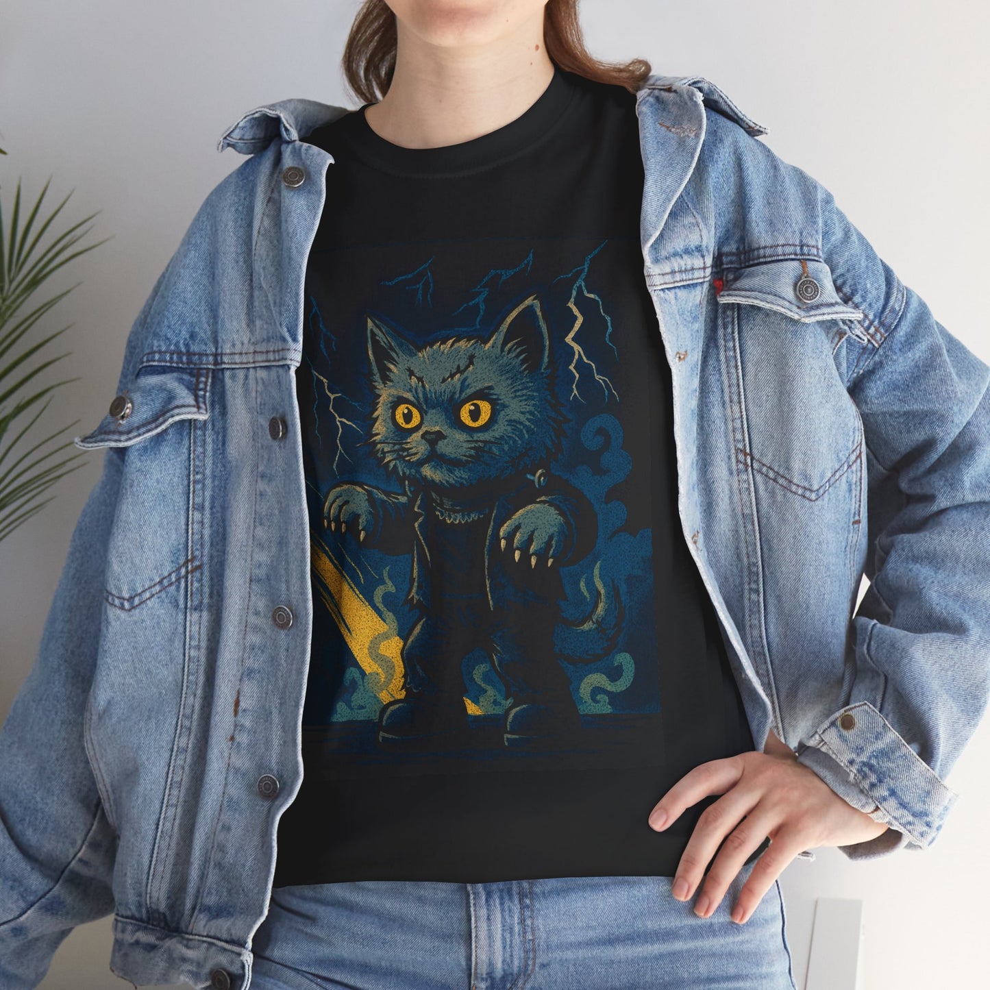 Franken Mow Mow – Monster Cat T-Shirt