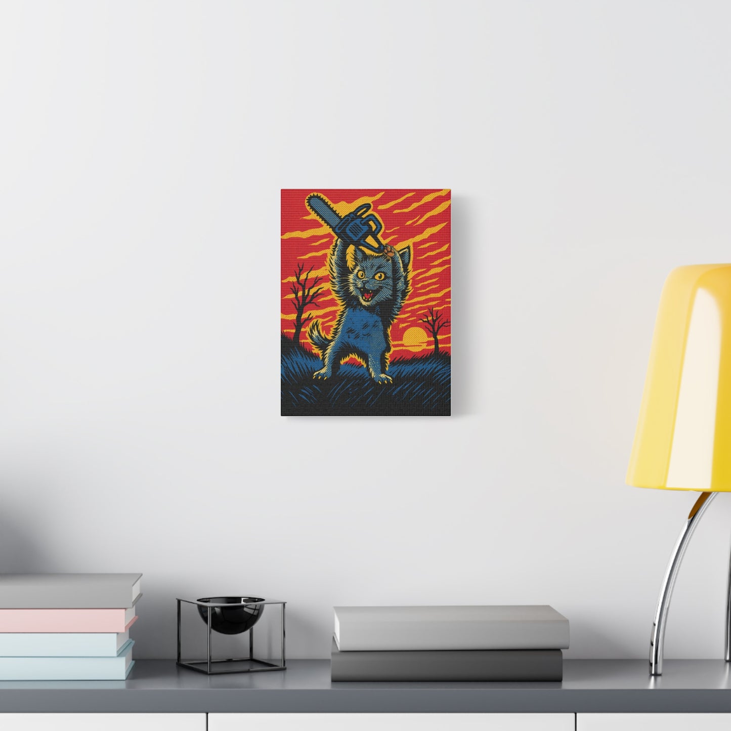 Mow Mow Massacre ā Horror Cat Canvas