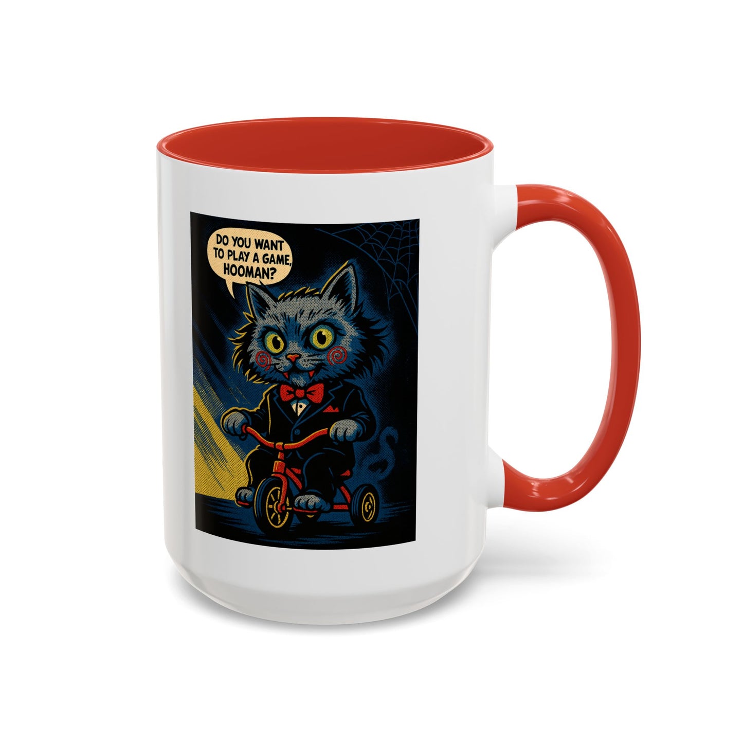 Wanna Play a Game, Hooman? β Jigsaw Cat Mug