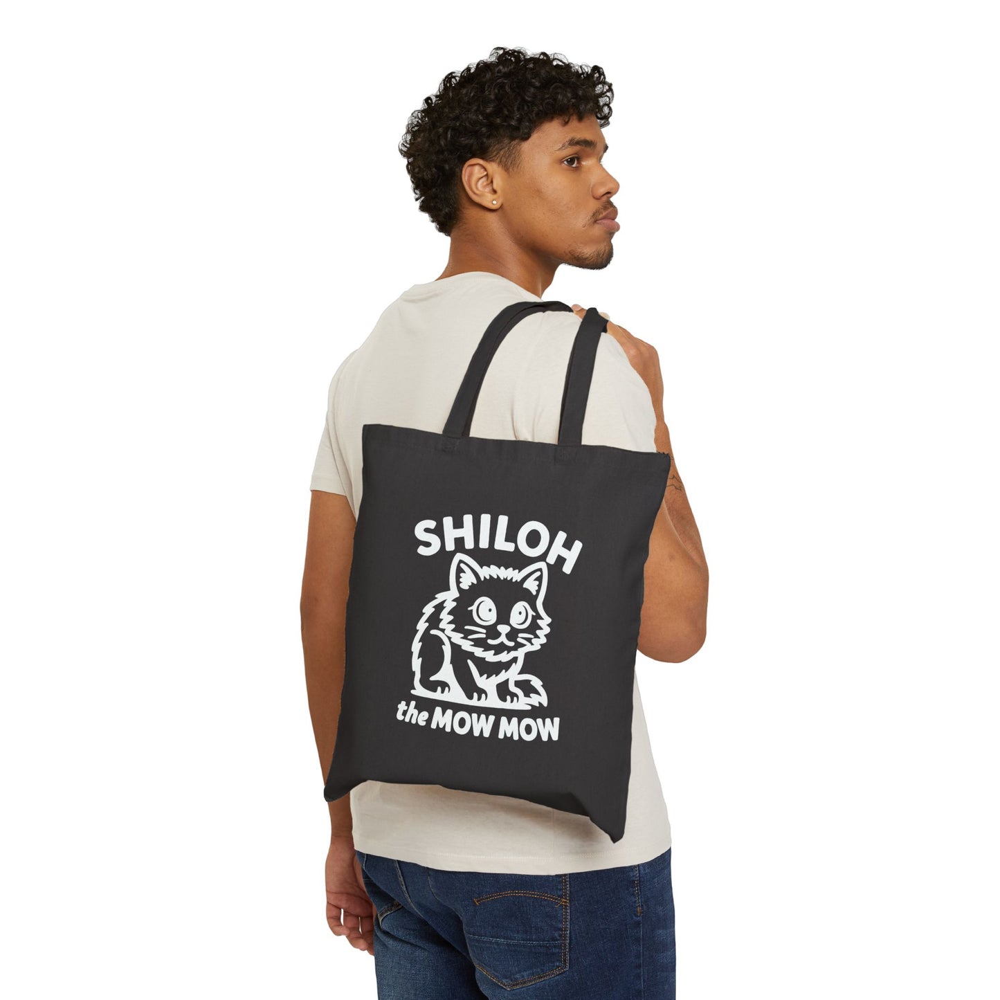 Shiloh the mow mow- Tote Bag (Black)