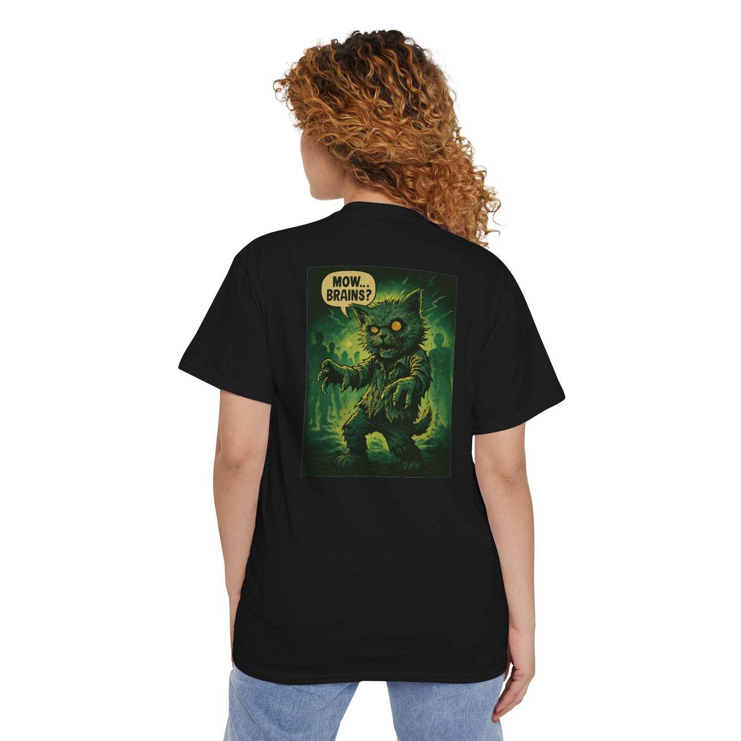Zombie Mow Mow – Undead Cat T-Shirt
