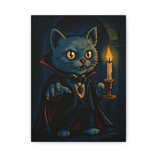 Count Mow Mow – Vampire Cat Canvas
