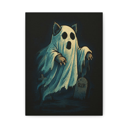 Purranormal Cativity – Ghost Cat Canvas