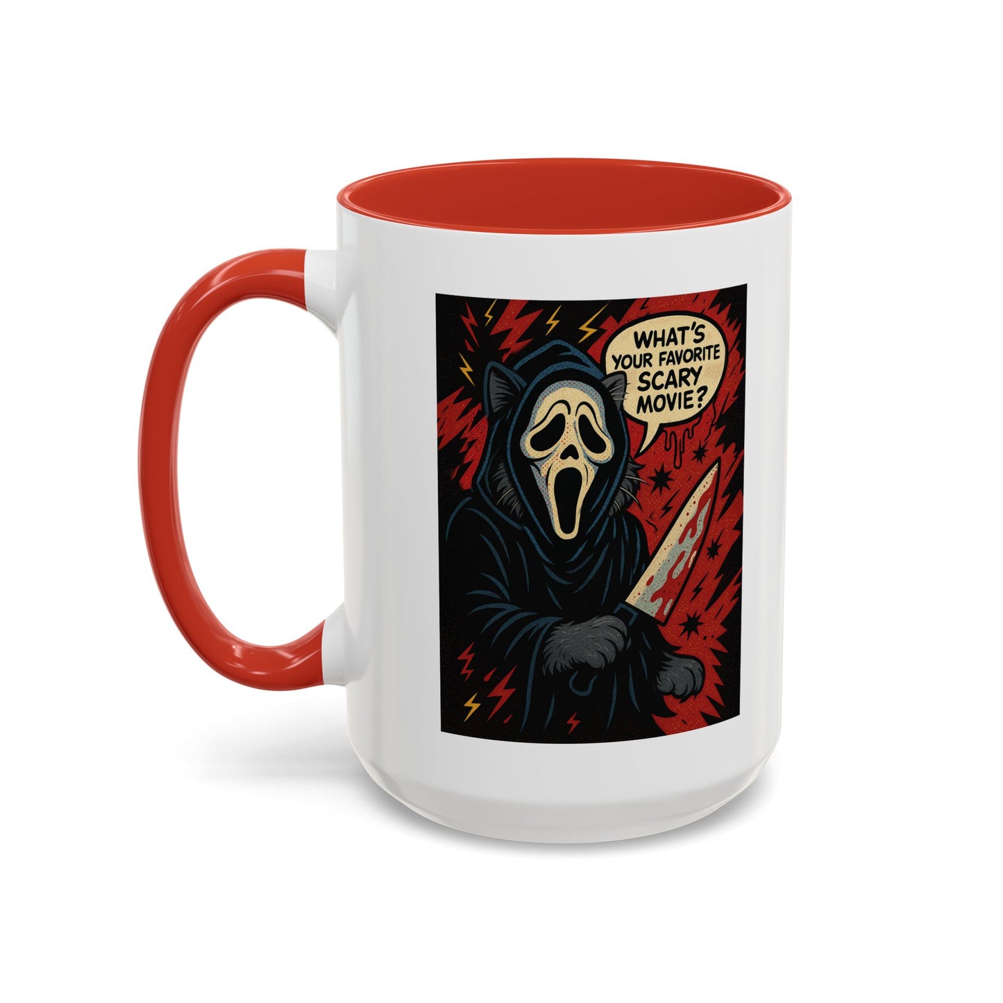 What’s Your Favorite Scary Movie? – Ghostface Cat Mug