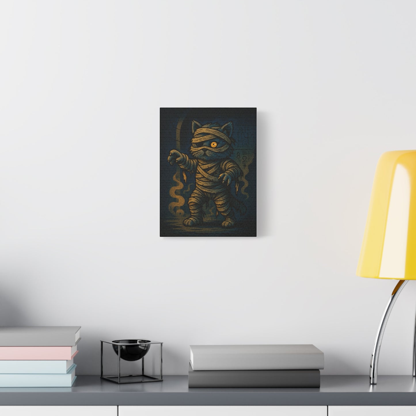 Mummified Mow Mow– Mummy Cat Canvas