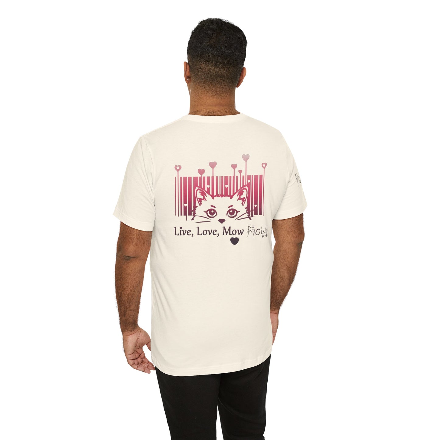 Valentine T-shirt- Live, Love, Mow Mow
