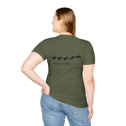 Run. Jump. Mow Mow- T-Shirt