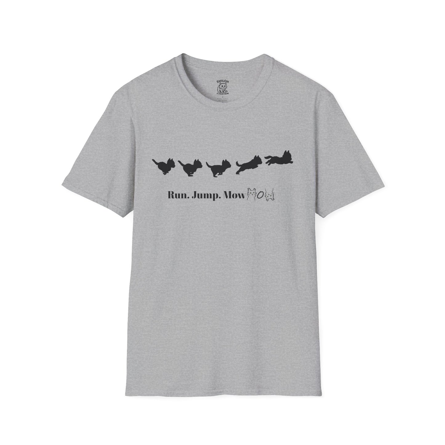 Run. Jump. Mow Mow- T-Shirt