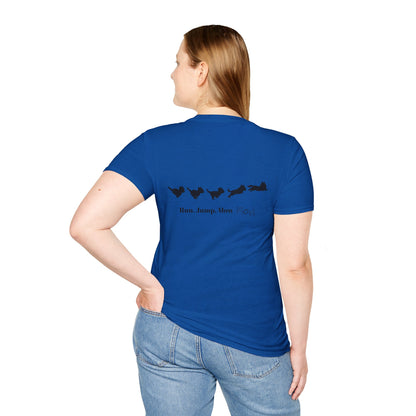 Run. Jump. Mow Mow- T-Shirt
