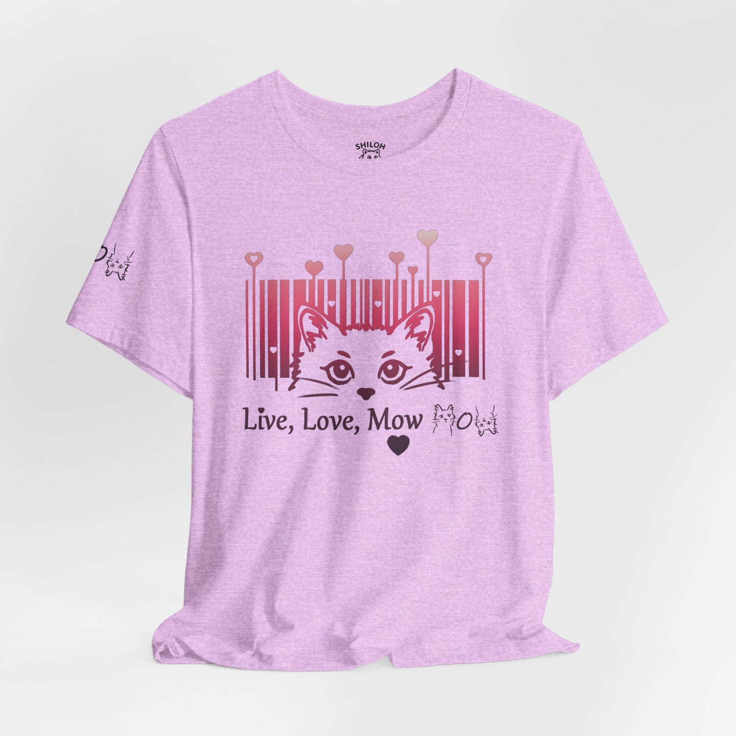 Valentine T-shirt- Live, Love, Mow Mow