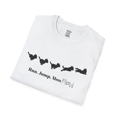 Run. Jump. Mow Mow- T-Shirt
