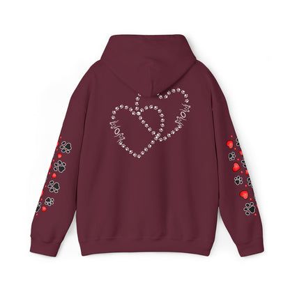 Valentine Hoodie- Paws & Hearts Mow Mow