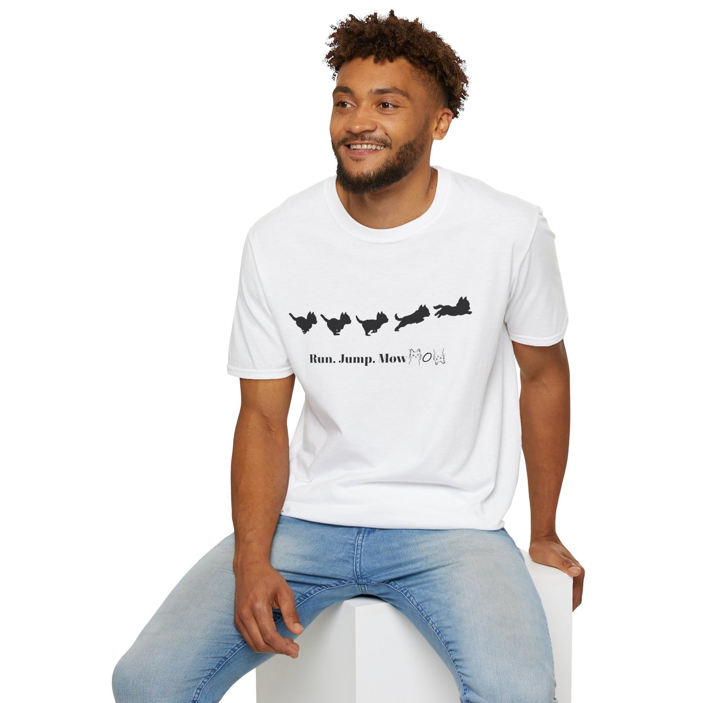 Run. Jump. Mow Mow- T-Shirt