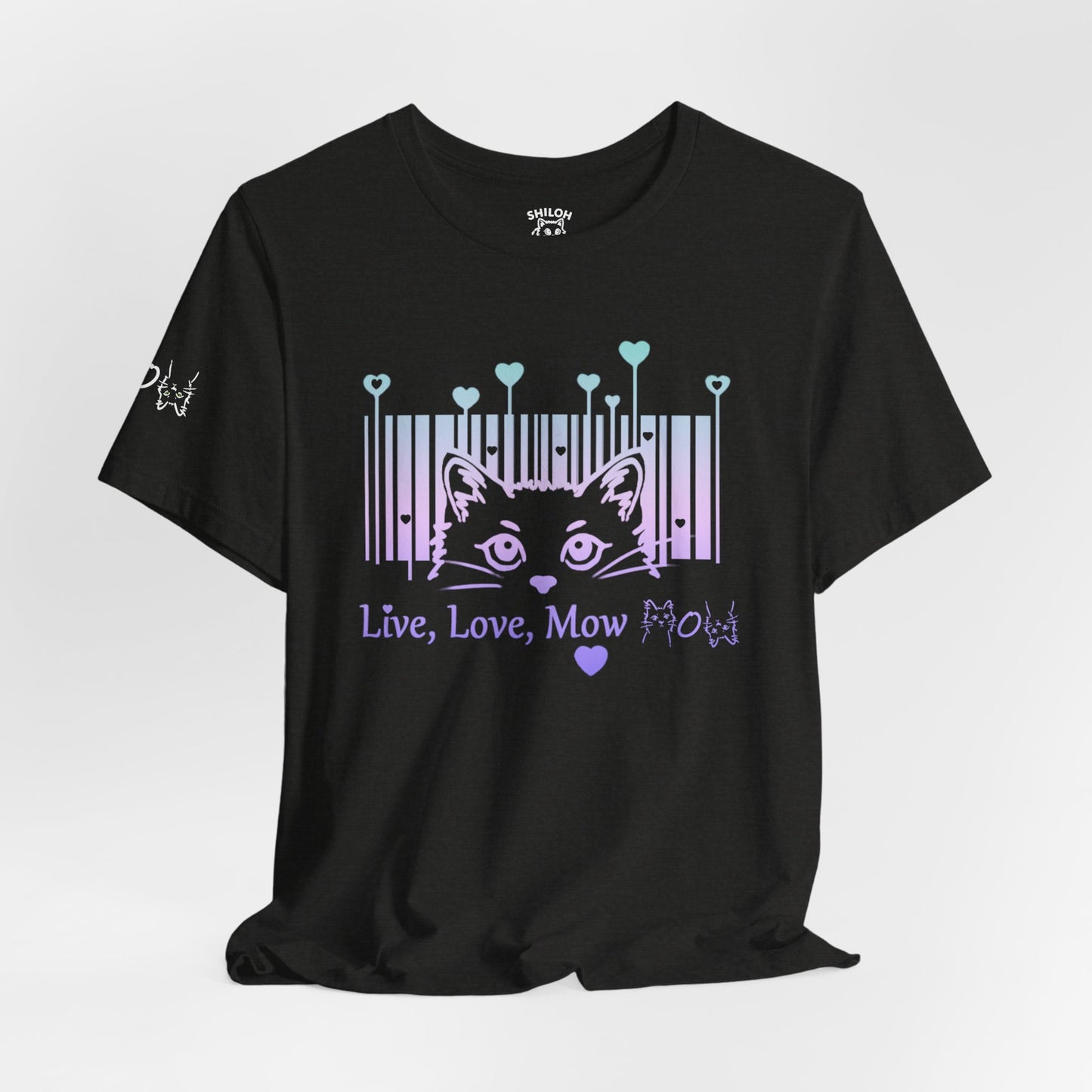 Valentine T-shirt- Live, Love, Mow Mow