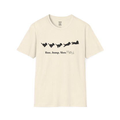 Run. Jump. Mow Mow- T-Shirt