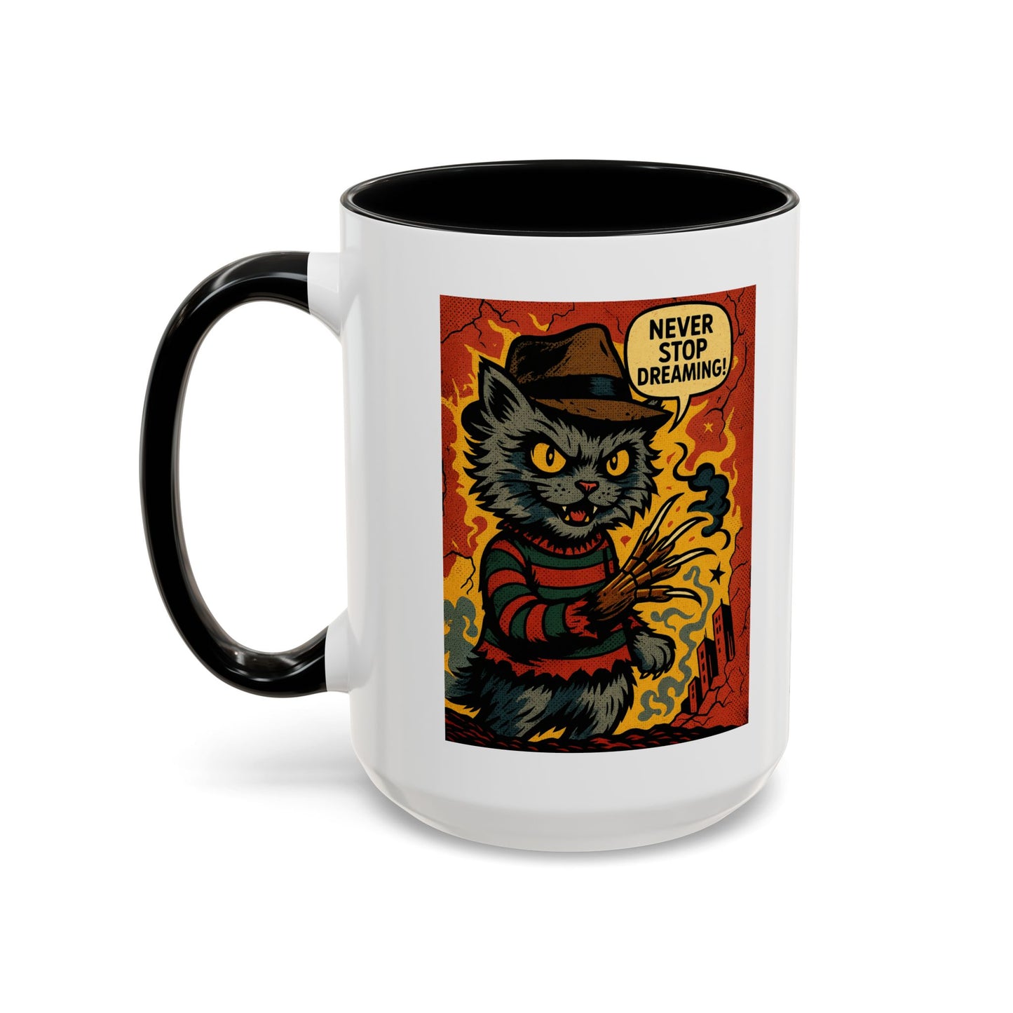 Never Stop Dreaming – Freddy Cat Mug