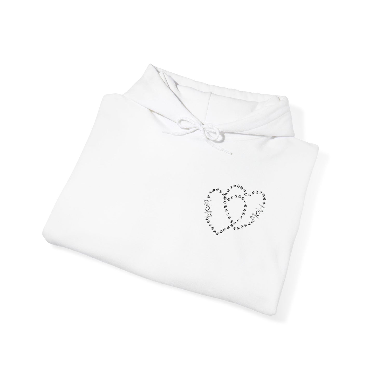 Valentine Hoodie- Paws & Hearts Mow Mow