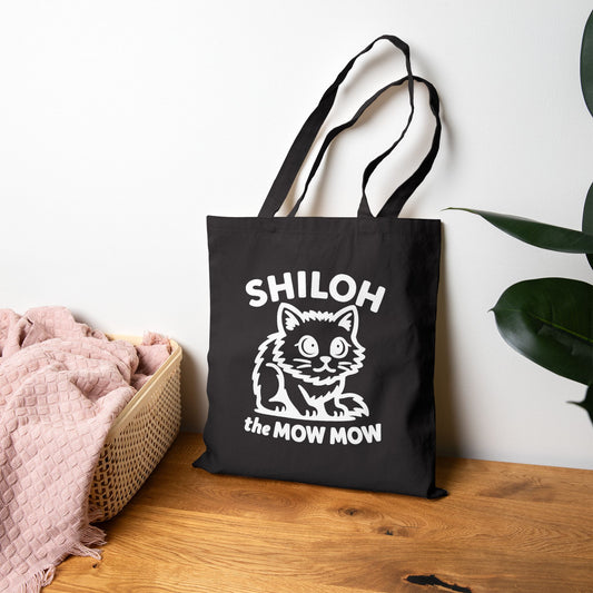 Shiloh the mow mow- Tote Bag (Black)