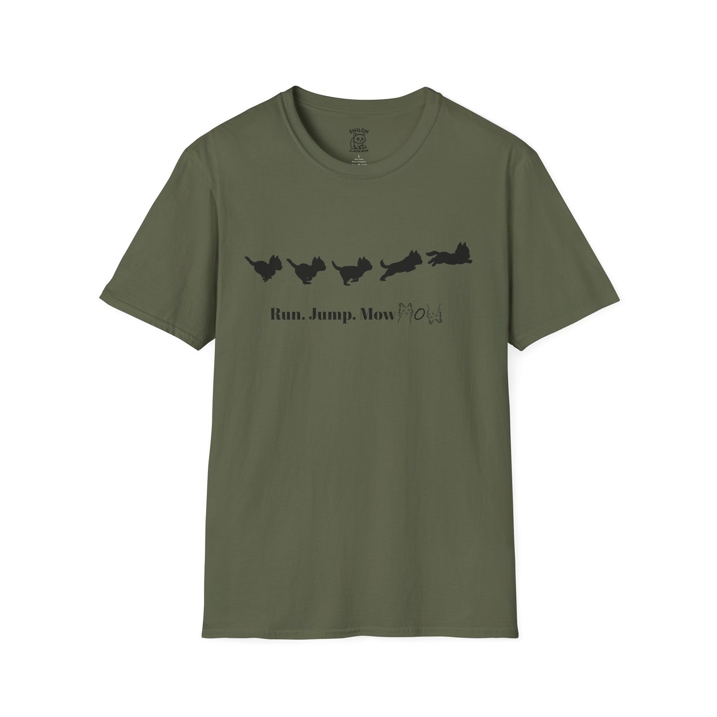 Run. Jump. Mow Mow- T-Shirt