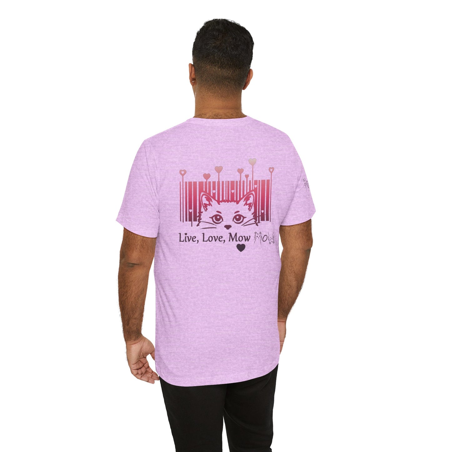 Valentine T-shirt- Live, Love, Mow Mow