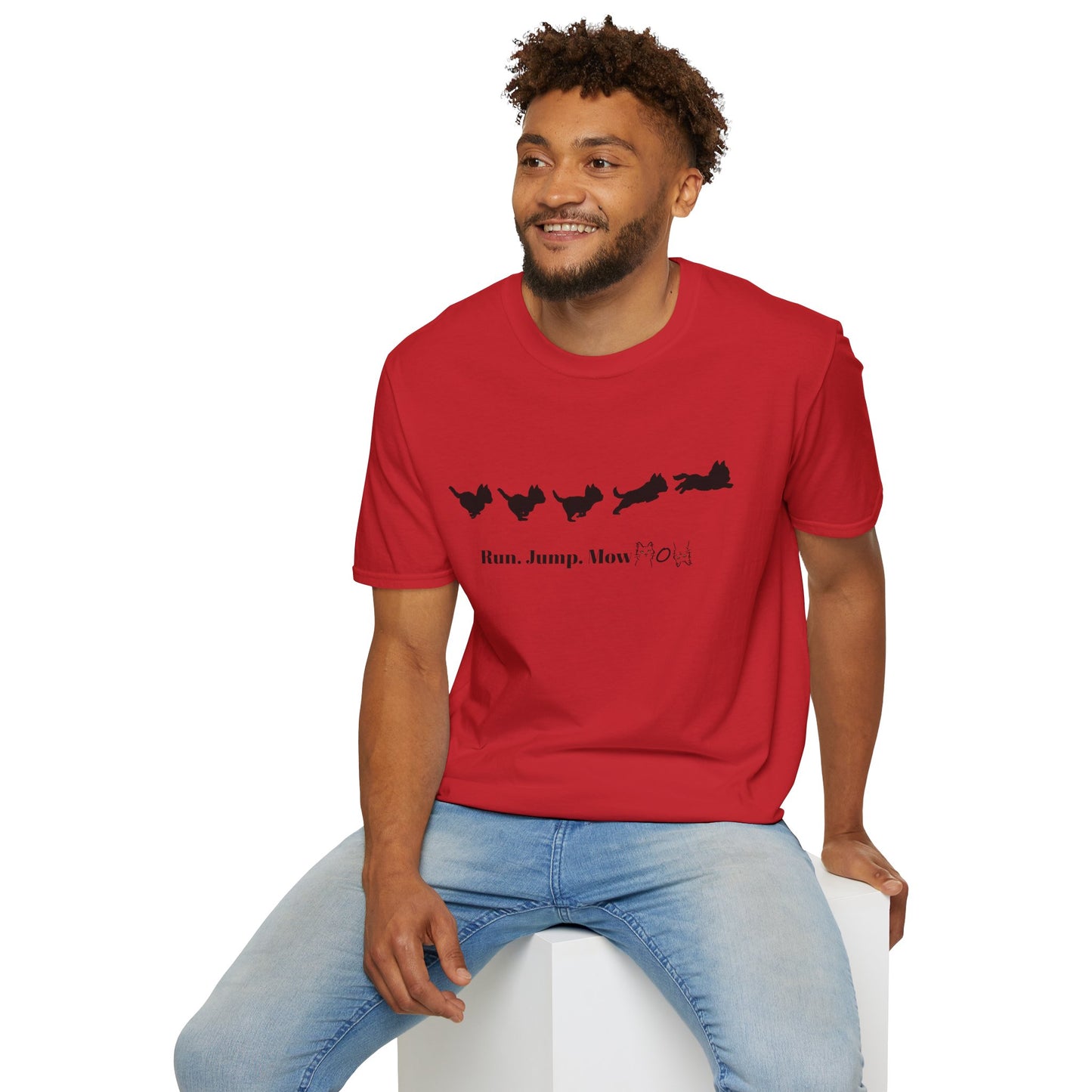 Run. Jump. Mow Mow- T-Shirt
