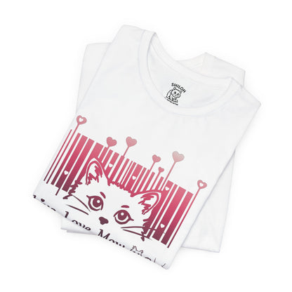 Valentine T-shirt- Live, Love, Mow Mow