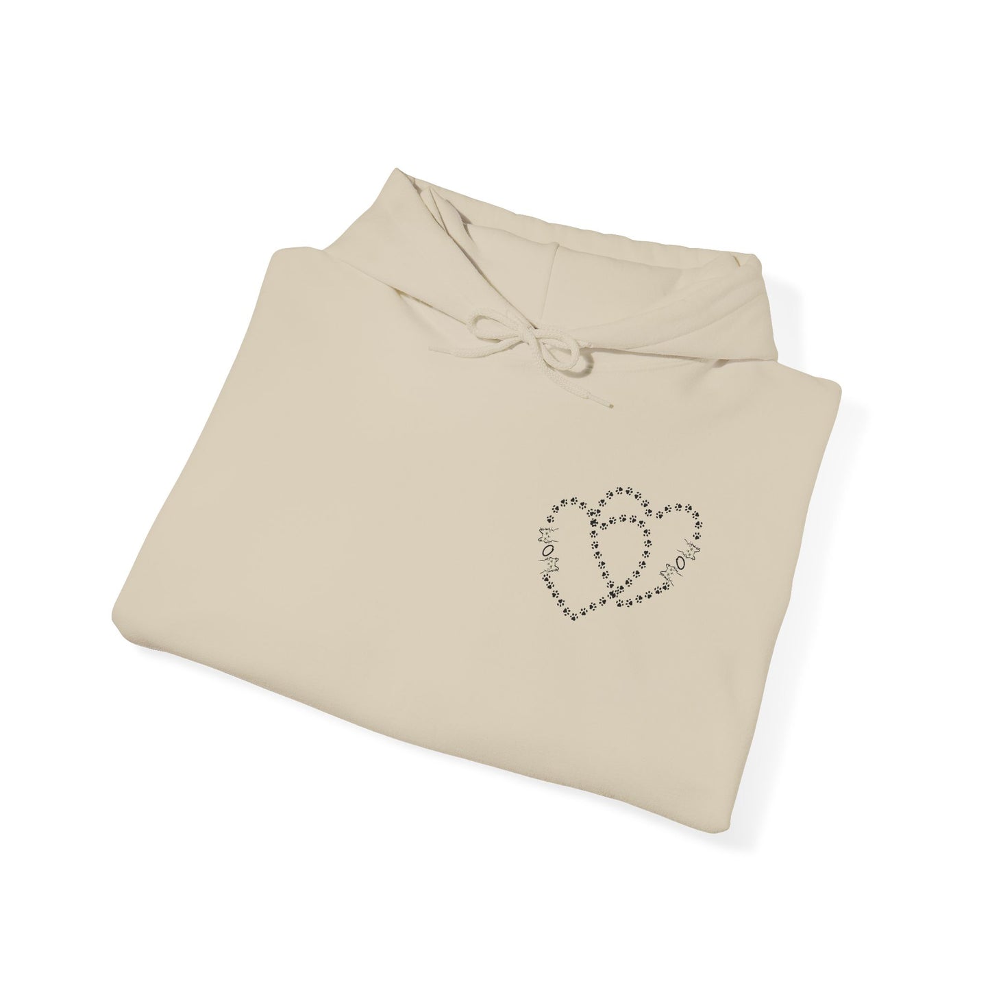 Valentine Hoodie- Paws & Hearts Mow Mow