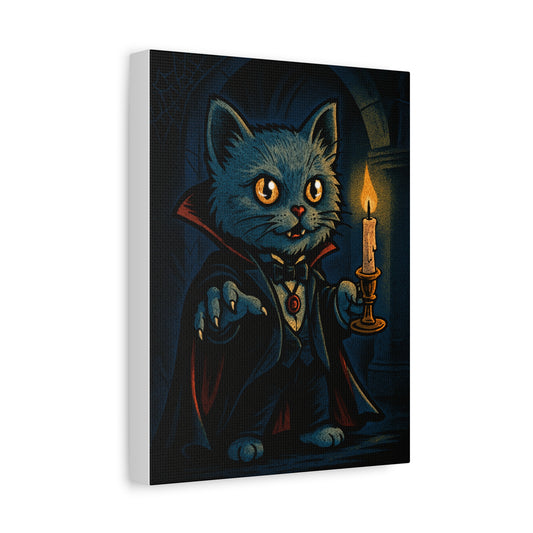 Count Mow Mow – Vampire Cat Canvas