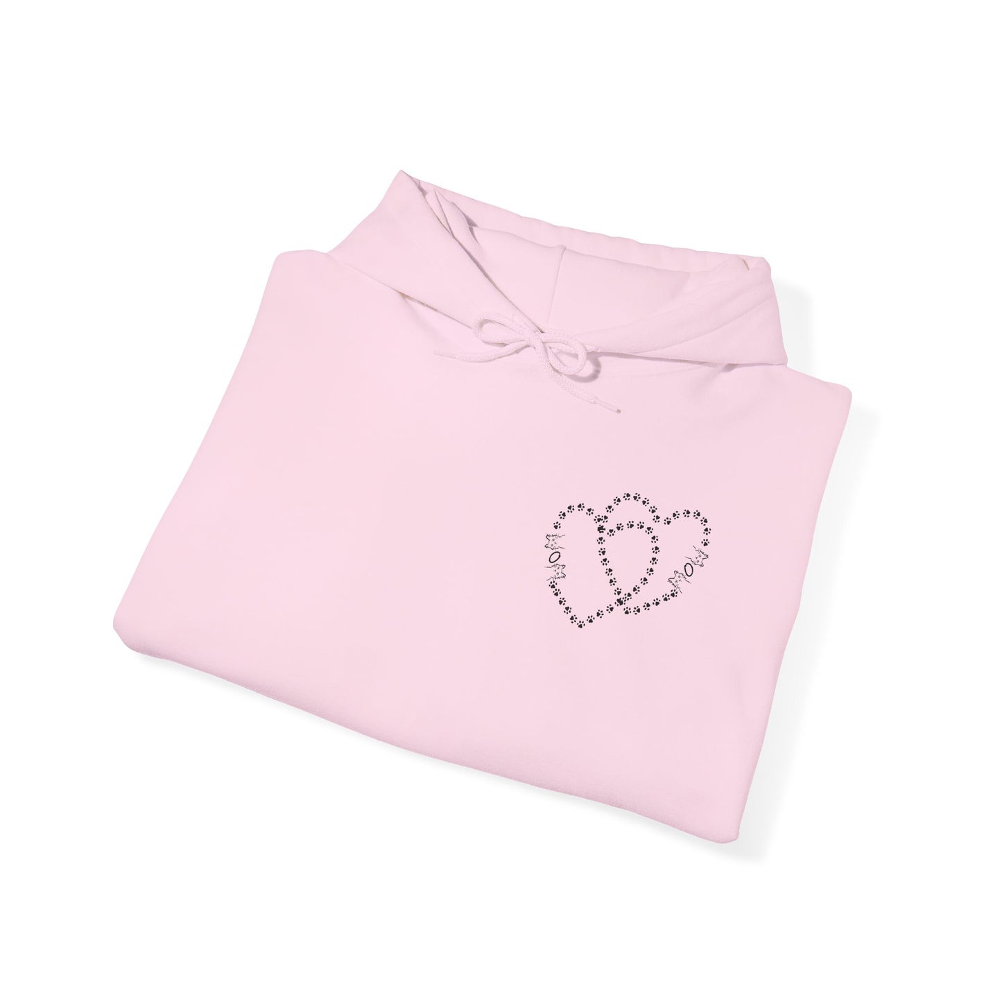 Valentine Hoodie- Paws & Hearts Mow Mow
