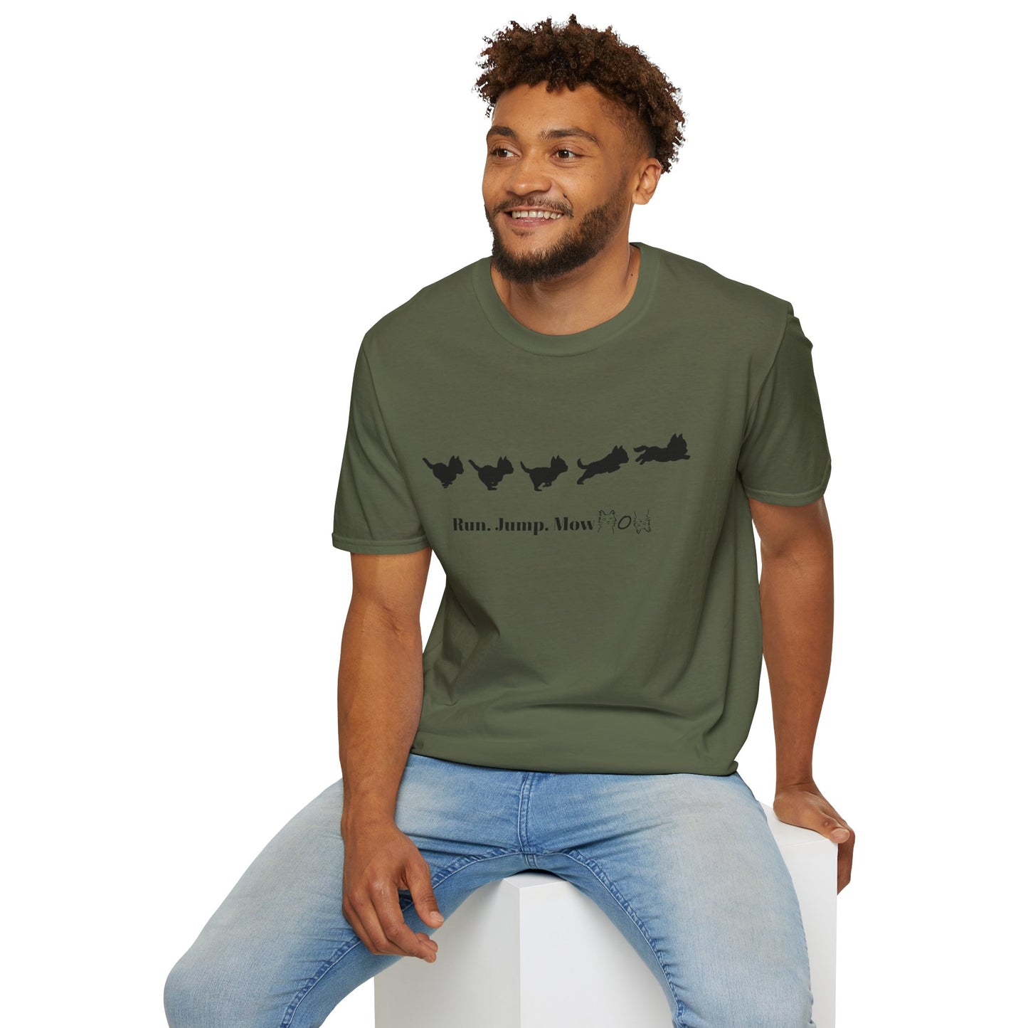Run. Jump. Mow Mow- T-Shirt