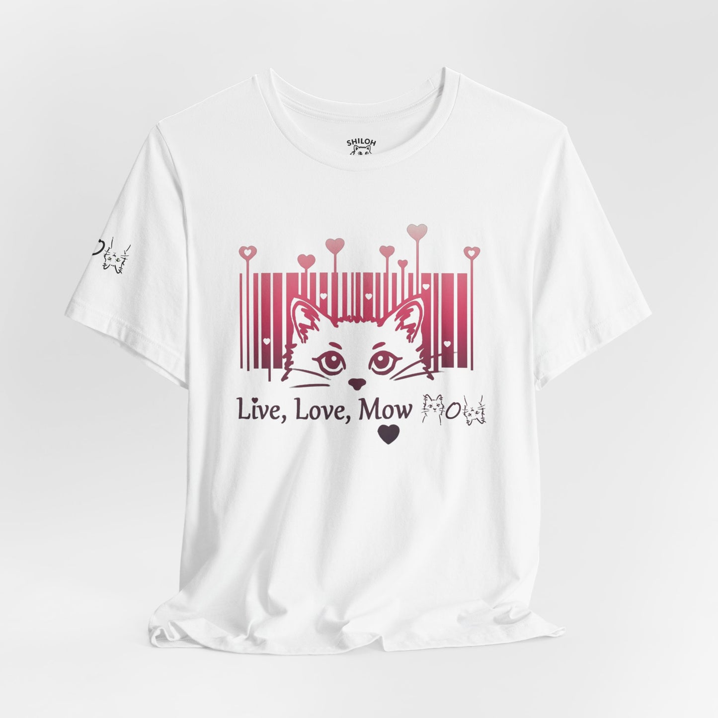 Valentine T-shirt- Live, Love, Mow Mow