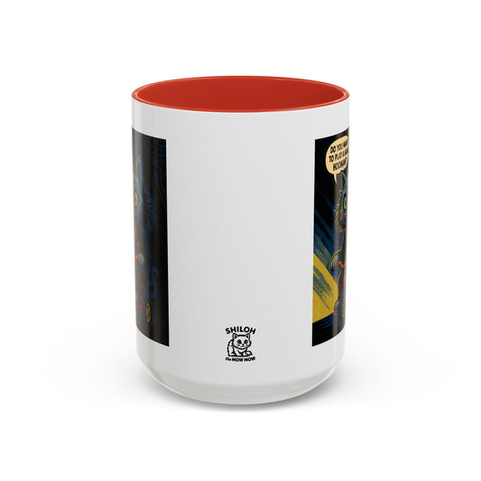 Halloween Mug- Wanna Play a Game, Hooman?