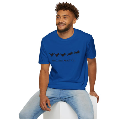 Run. Jump. Mow Mow- T-Shirt