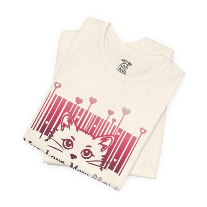 Valentine T-shirt- Live, Love, Mow Mow