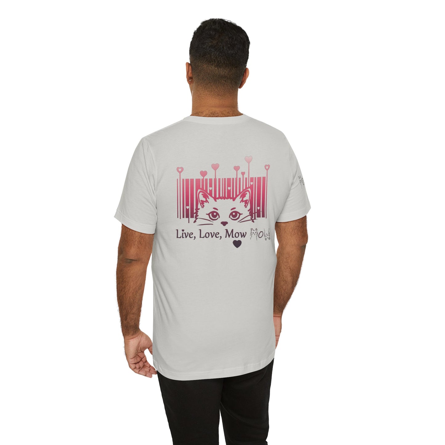 Valentine T-shirt- Live, Love, Mow Mow