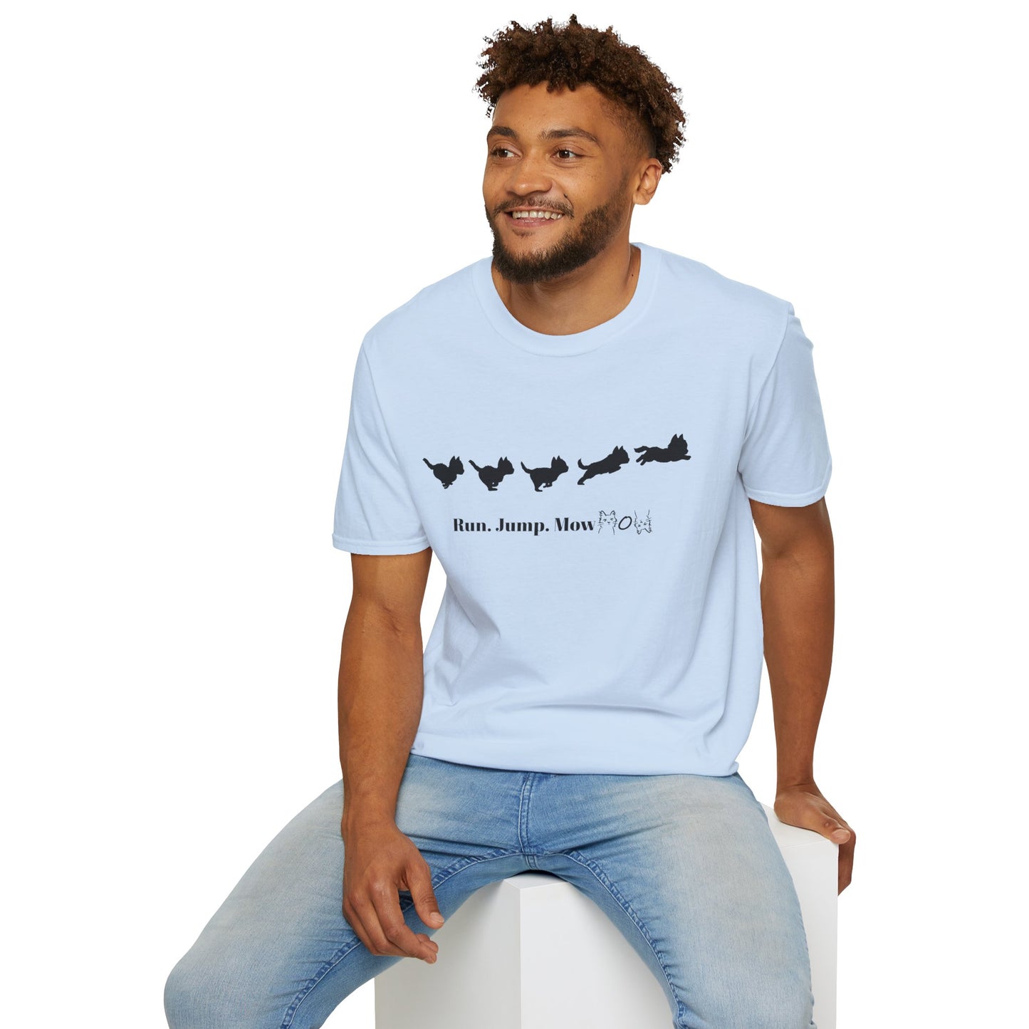 Run. Jump. Mow Mow- T-Shirt